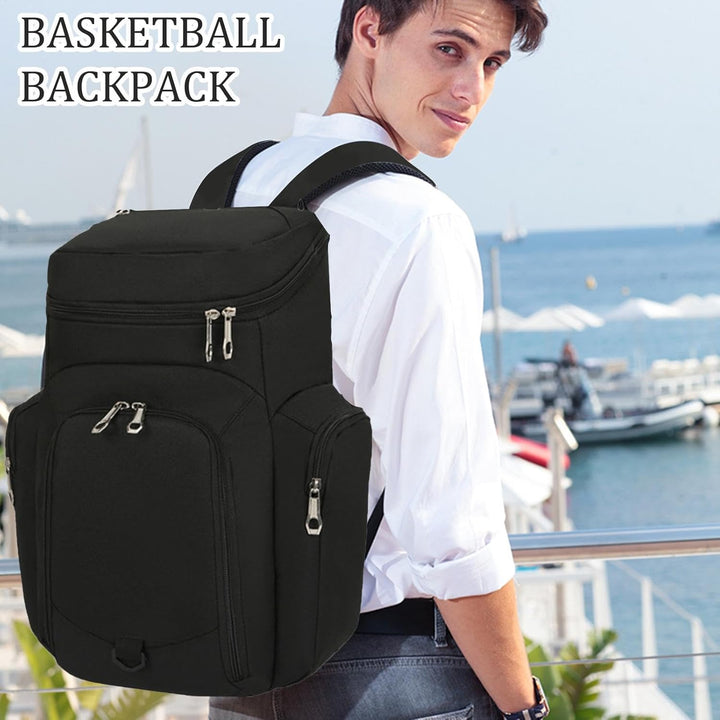 Mochila de baloncesto para hombre – Bolsa deportiva grande de 30L con base impermeable – Draycor