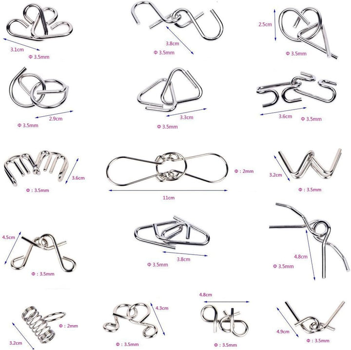Metalen Puzzelringen Set - BrainTwist