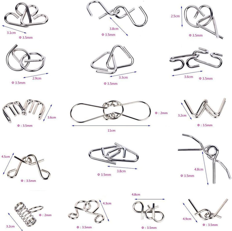 Metalen Puzzelringen Set - BrainTwist