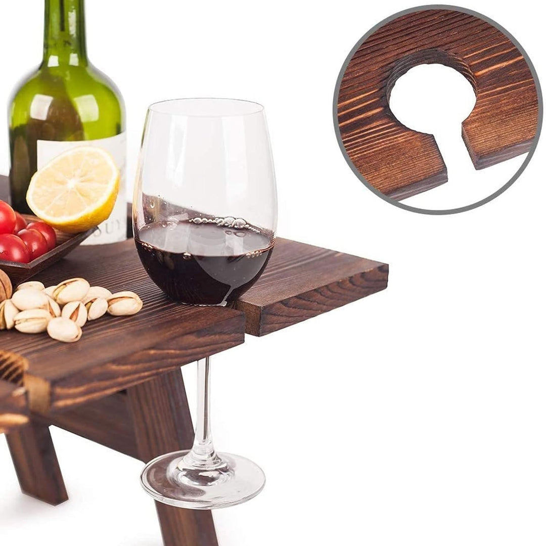 Sammy Jackson™ Draagbare Houten Wijnrektafel