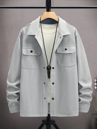 Casual Men’s Jacket with Flap Pockets - Ruben