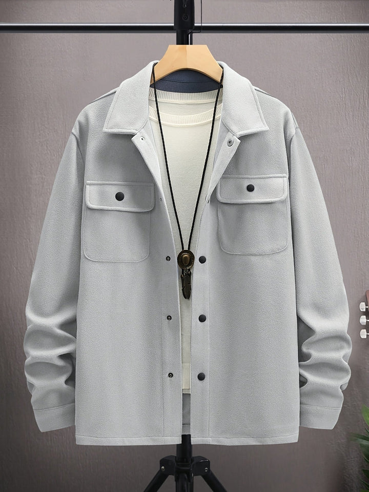 Casual Men’s Jacket with Flap Pockets - Ruben
