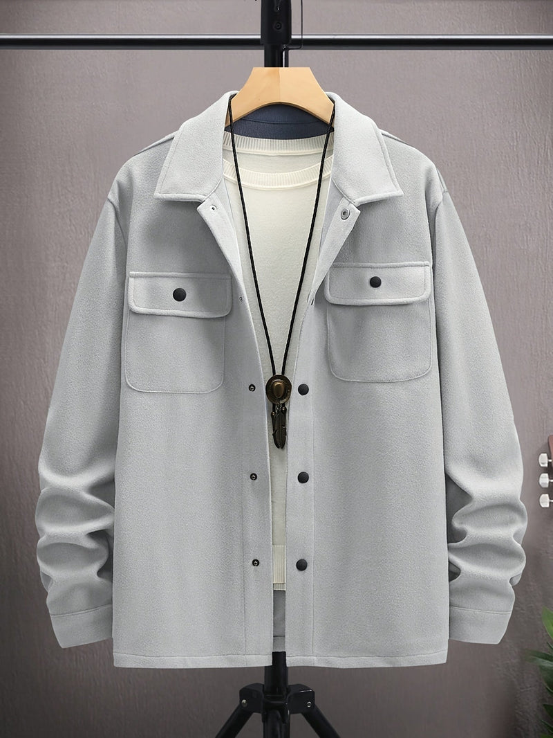 Casual Men’s Jacket with Flap Pockets - Ruben