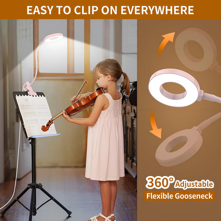 LED Desk Clamp Lamp with 3 Color Modes and Flexible Gooseneck – Selvara