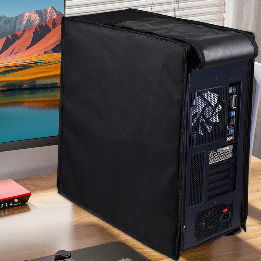 Funda impermeable antipolvo para CPU de computadora con cremalleras – Cylor