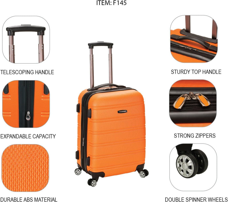 Lightweight Expandable Hardcase Carry-On with Dual Spinner Wheels