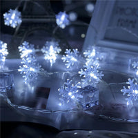Sneeuwvlok LED Lichtslinger (6 m) - FrostyTwinkle