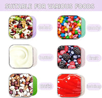 175ml Stainless Steel Snack Containers for Kids - 6-Pack
