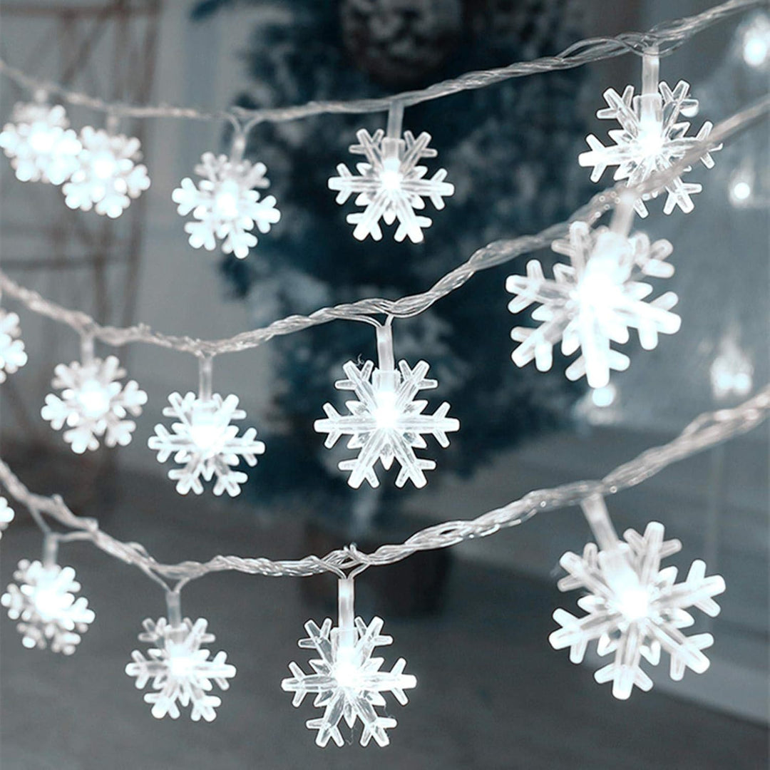 Sneeuwvlok LED Lichtslinger (6 m) - FrostyTwinkle