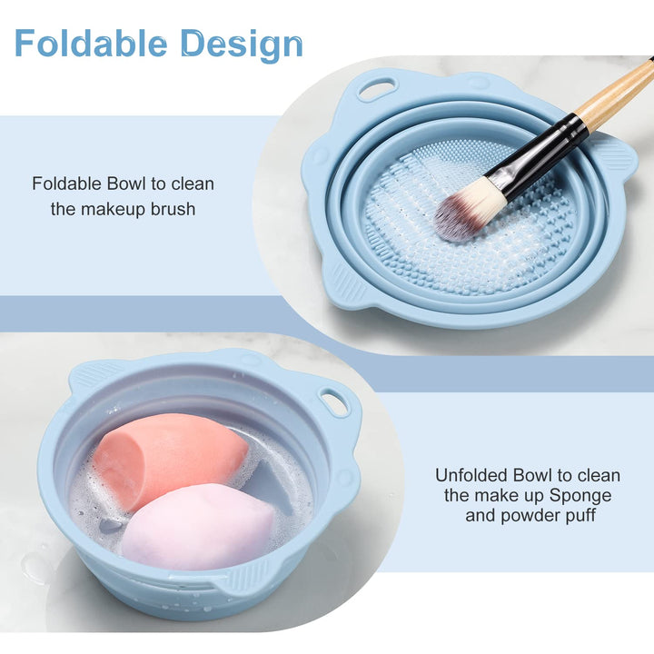 Foldable Silicone Brush Cleaning Bowl
