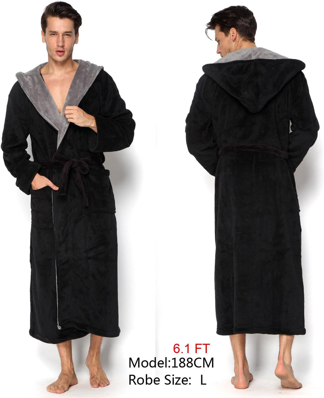 Luxe Heren Badjas met Capuchon - Lars
