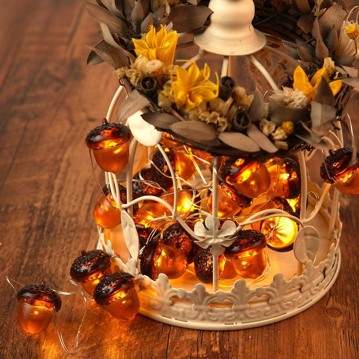 3D Eikel Herfst Lichtsllinger (3 m) - HarvestGlow