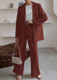 Stijlvolle Blazer en Pantalon Set - Mia