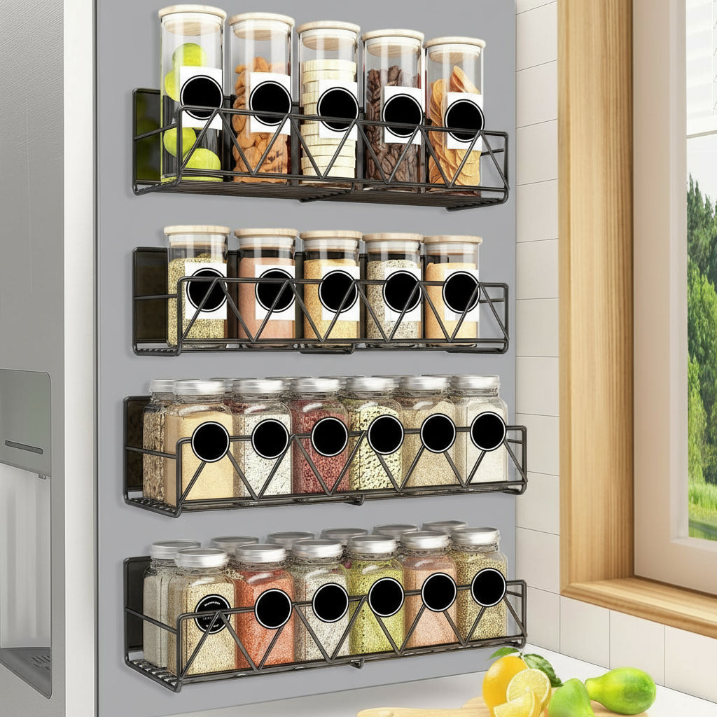 Set de especieros magnéticos sin perforaciones – Vespera
