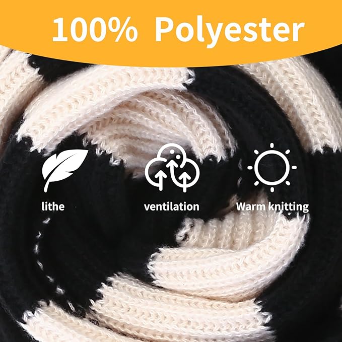 Chunky Knit Striped Scarf for Men - Chris