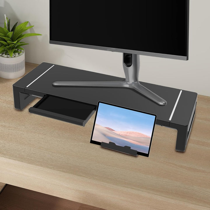 Soporte de monitor ajustable Elevation con cajón – Stravon
