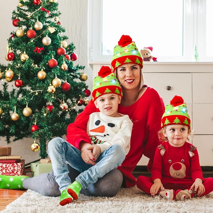 Christmas LED Beanie & Socks Set - GlowWear