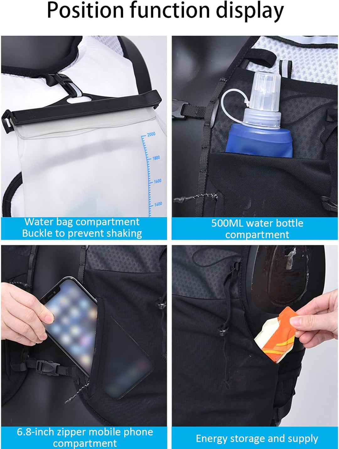 Running Vest Backpack – Lightweight Hydration Pack for Trail Running & Cycling – Alvory