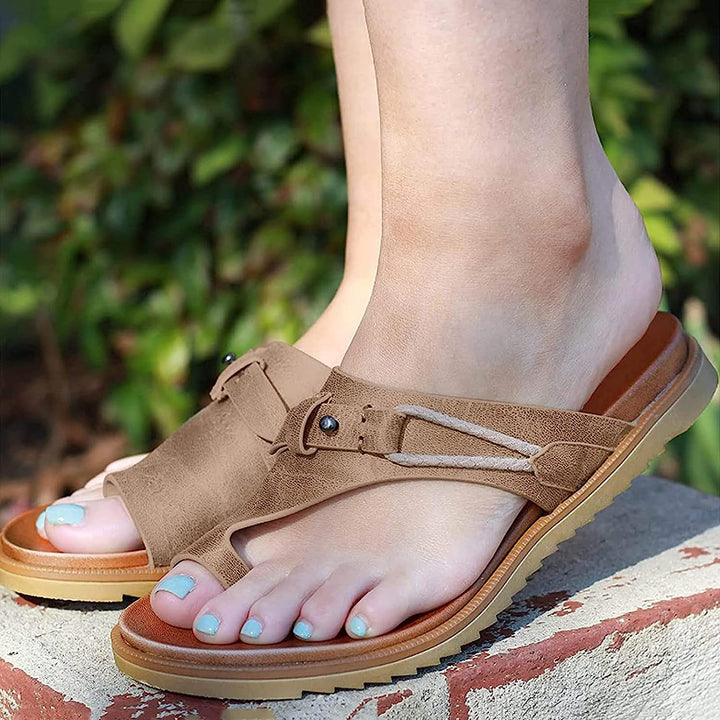 Orthopedic summer sandals with open toe areas – Ziva