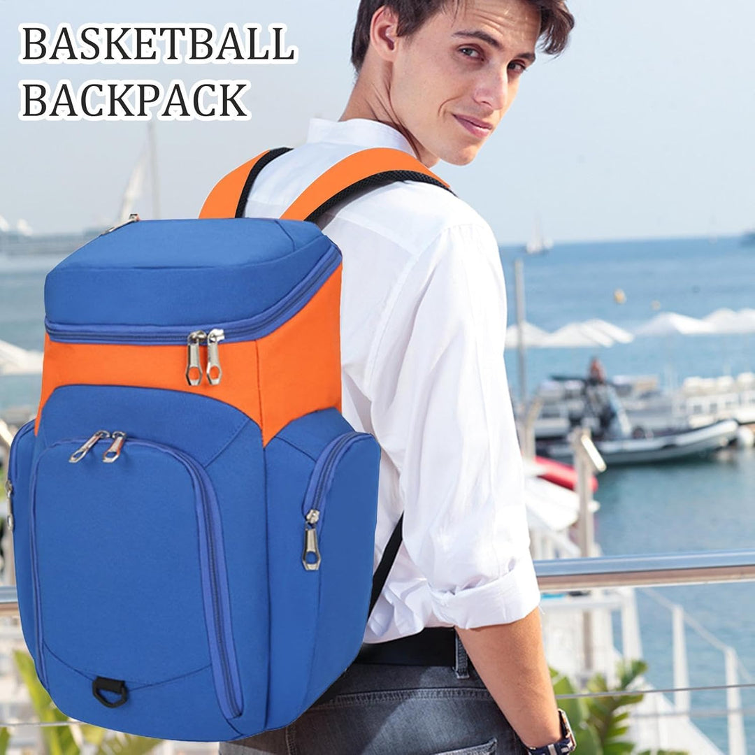 Mochila de baloncesto para hombre – Bolsa deportiva grande de 30L con base impermeable – Draycor
