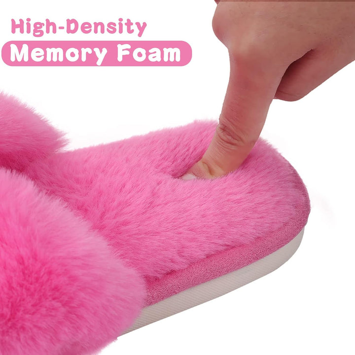 Fuzzy Slippers met Memory Foam - CloudStep