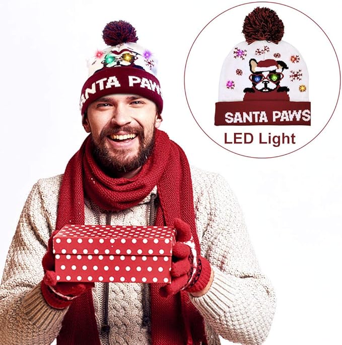 Verlichte Kerst Beanie - GlowDeer