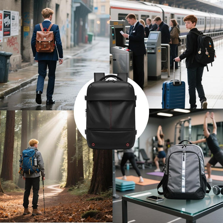 Mochila de viaje expandible e impermeable con compresión al vacío – Arvid