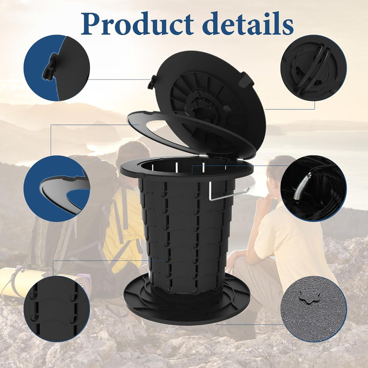 Inodoro portátil con altura ajustable – CampMate