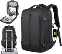 40L Uitbreidbare Waterdichte Reisrugzak met USB-poort & 17” Laptopvak – AirVoyage