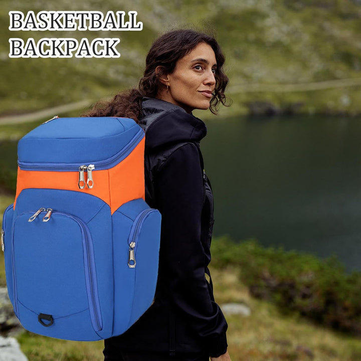 Mochila de baloncesto para hombre – Bolsa deportiva grande de 30L con base impermeable – Draycor