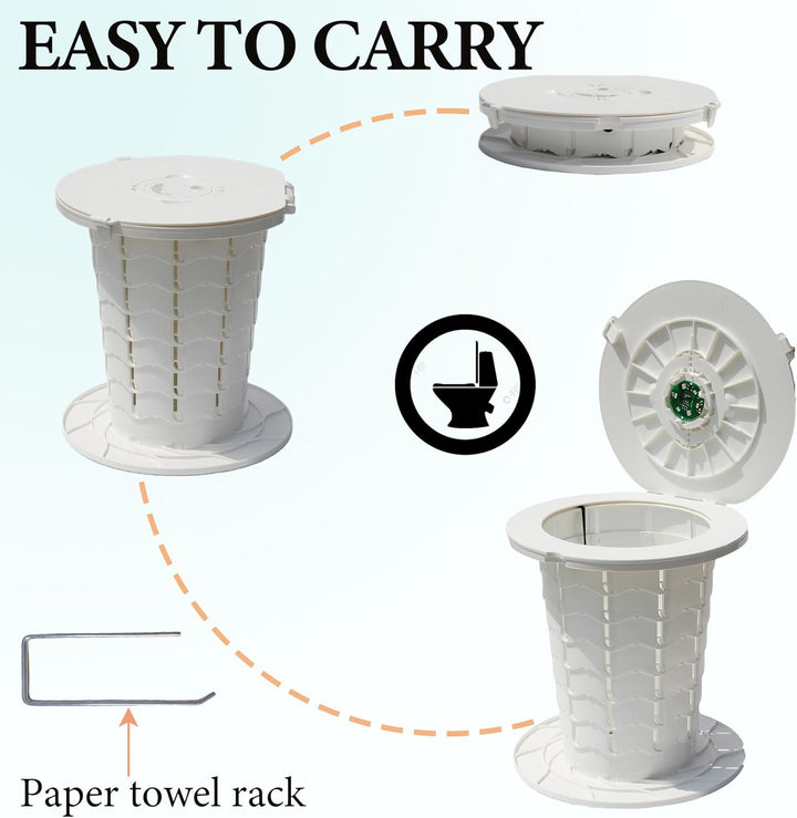 Inodoro portátil con altura ajustable – CampMate