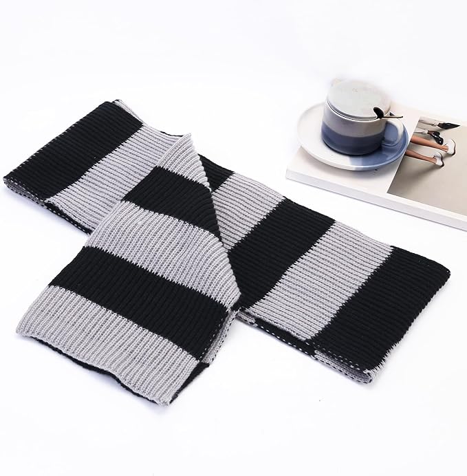 Chunky Knit Striped Scarf for Men - Chris
