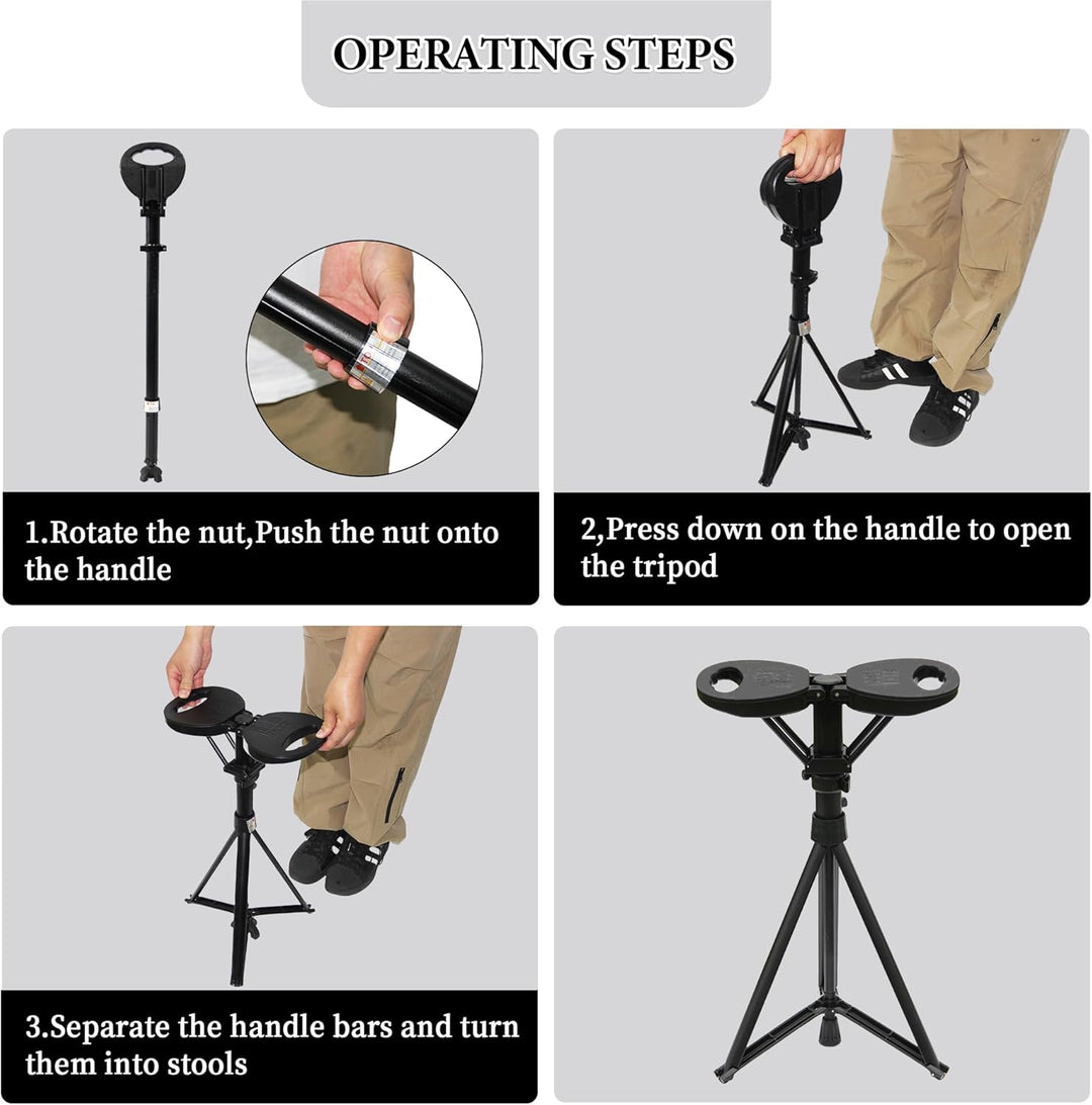 Bastón plegable con asiento – StepMate