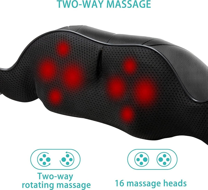 Poduszka do masażu Shiatsu z podczerwienią - FlowRelief