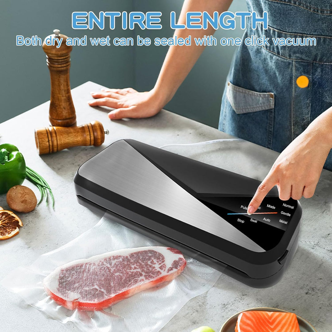 Machine sous vide 6-en-1 avec puissance d'aspiration de 80kPa et bandes de soudure de 30cm – Fresvyn