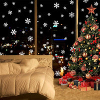 Snowflake Christmas Window Stickers - WinterGlow