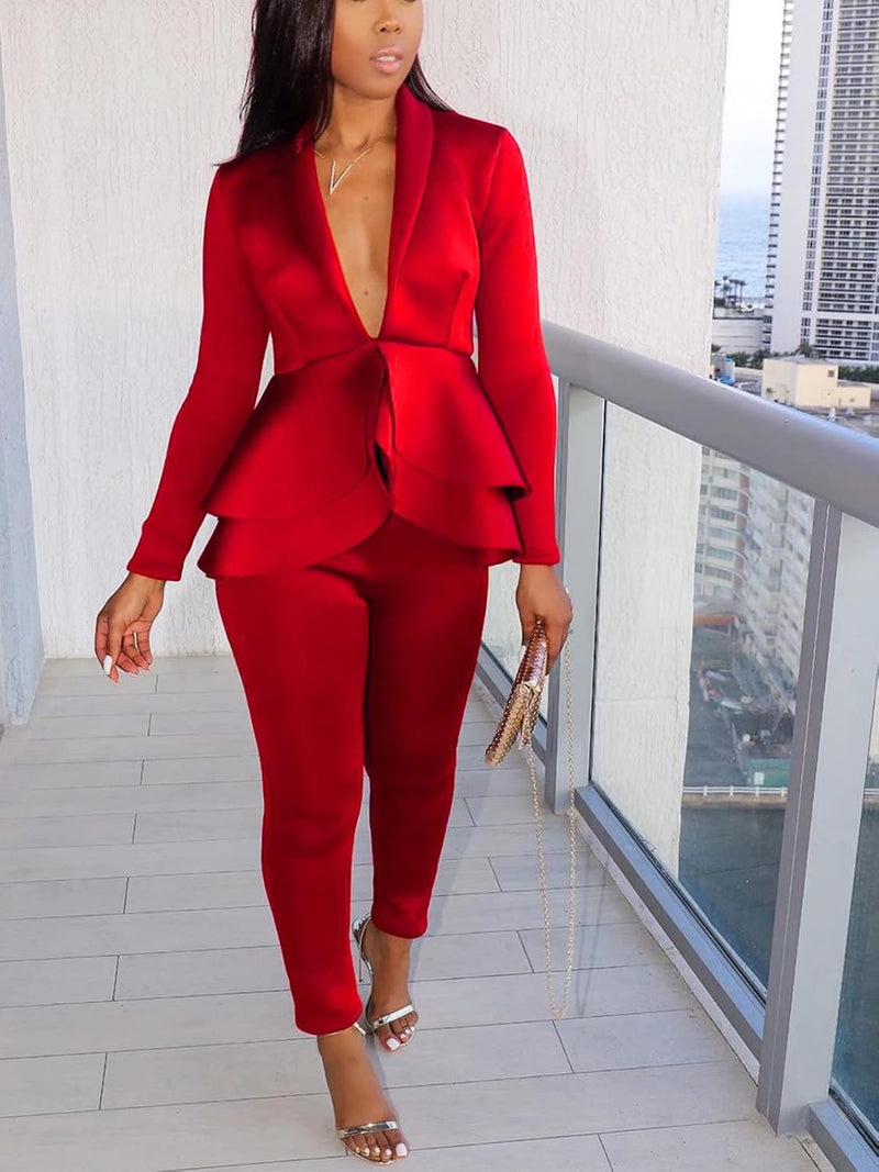 Blazer en Broek Set - Faylinn