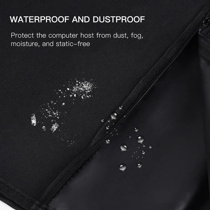 Funda impermeable antipolvo para CPU de computadora con cremalleras – Cylor