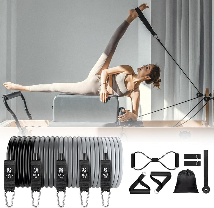 Set colgable de bandas de resistencia para fitness – Veltrix