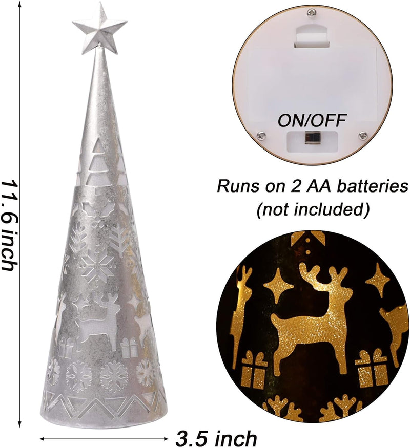 LED Cone Table Decoration Set (2 Pieces) - ShimmerCone