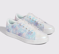 Sparkling Lace-Up Fashion Women's Sneakers - Xenia