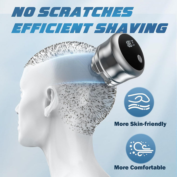 Afeitadora de cabeza magnética impermeable para hombres calvos – Tavien