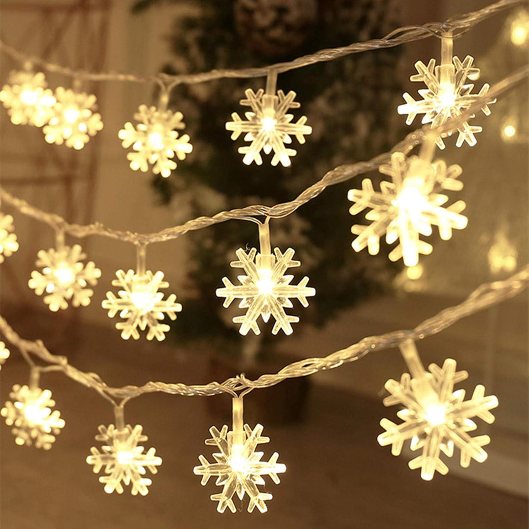 Sneeuwvlok LED Lichtslinger (6 m) - FrostyTwinkle