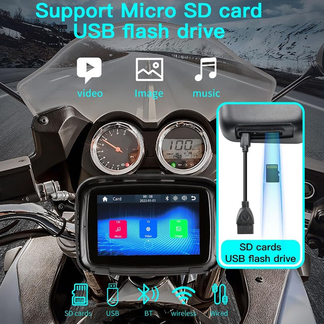 Monitor portátil para moto con pantalla IPS de 5" (12,7 cm) – RideMate
