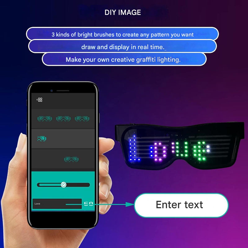 App-Programmable LED Party Glasses – GlowBeat