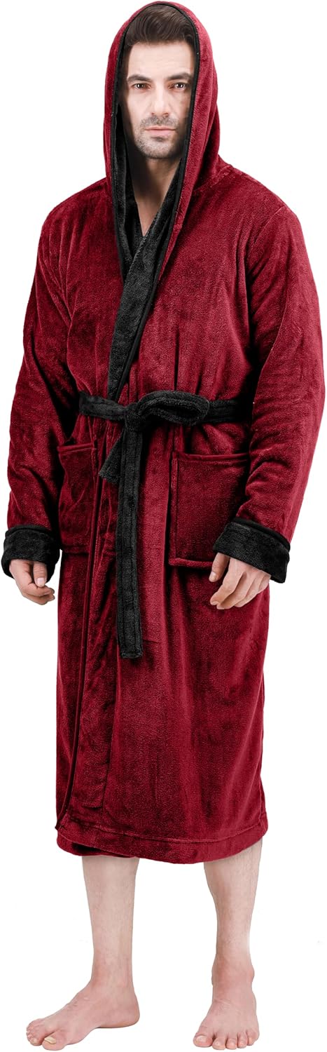 Comfortable Men's Fleece Bathrobe - Harry