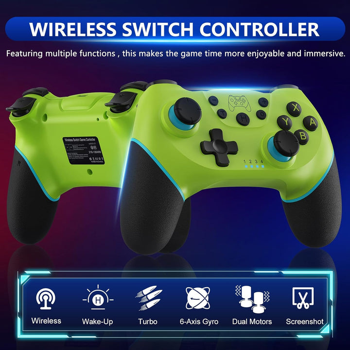 Draadloze Switch-controller met Hall Effect Joysticks en Turbo-functie – Nexora
