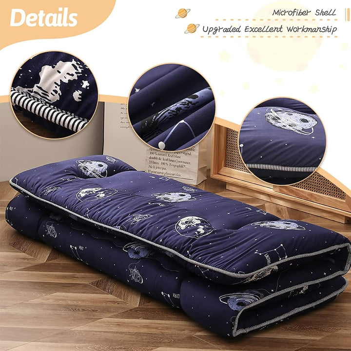 Vouwbare Japanse Futon Vloermatras met Geheugenschuimondersteuning – Arivon
