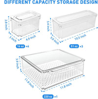 Stackable Refrigerator Organizer Set of 10 - FridgeMaster