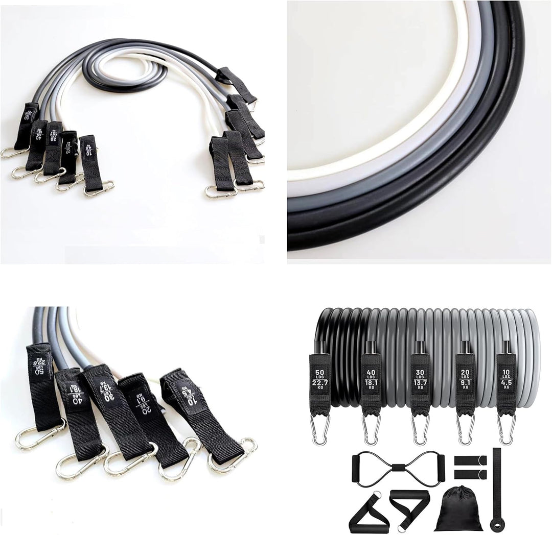 Set colgable de bandas de resistencia para fitness – Veltrix